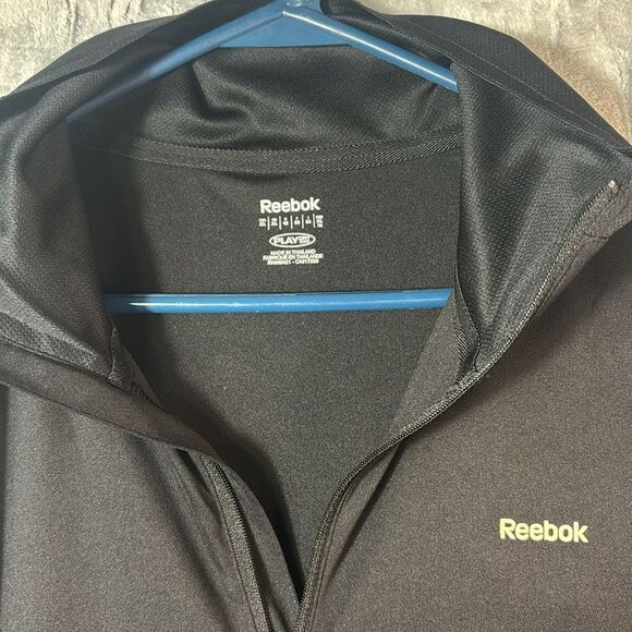 Reebok Black 1/4 Zip Running Reflective Pullover Size XL - Picture 7 of 10